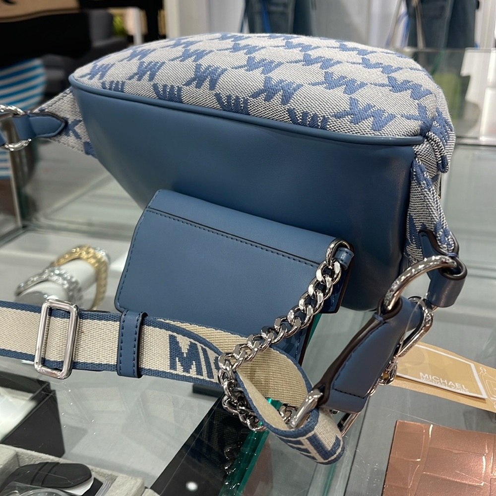 MICHAEL KORS
Maisie Large Logo 2-in-1 Sling Waist Fanny Pack Crossbody 
Denim/ - Picture 11 of 16